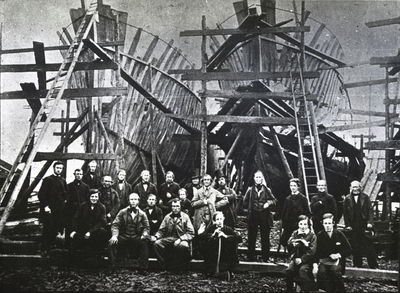 The shipyard of Alexander Hall and Company