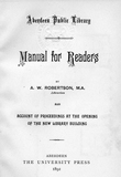 Manual for Readers
