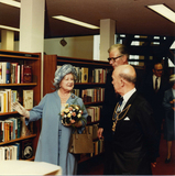 The Queen Mother visiting Aberdeen Central Library
