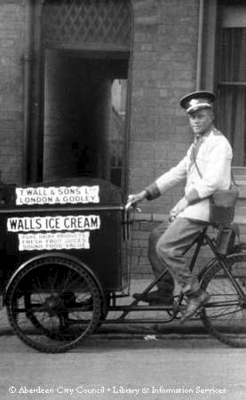 Walls Ice Cream man on a bicycle