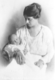 Portrait of lady with baby