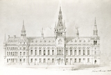 Architect's drawing of the Town House