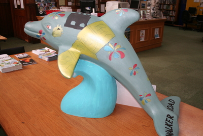 A School of Dolphins: Splashy Walker at Torry Library