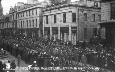 Military parade in Aberdeen