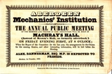 Aberdeen Mechanics' Institute - Annual Public meeting