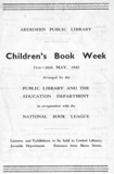 Treasure 22: Aberdeen Public Library - Children's Book Week Programme, May 1945