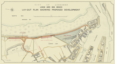 Treasure 62: City of Aberdeen Links and Sea Beach Layout Plan showing Proposed Development (August 1923)
