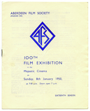 Treasure 76: Aberdeen Film Society Programmes, 1949-1954
