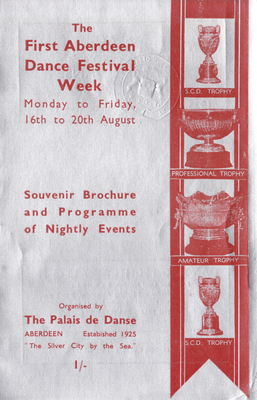 Treasure 116: Aberdeen Dance Festival Week 16-20 August 1948 Souvenir Brochure