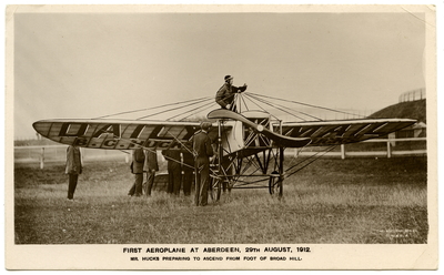 First aeroplane at Aberdeen