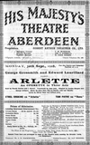 His Majesty's Theatre: Arlette