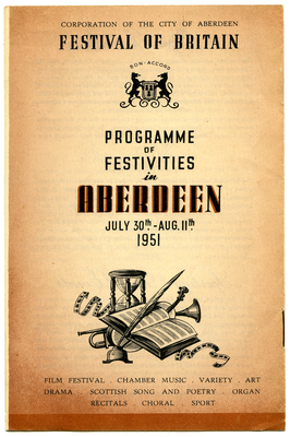 Festival of Britain - Programme