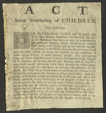 Act Anent Murthering of Children