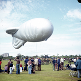 Barrage balloon in Hazlehead Park, 1976