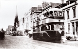 Electric tramcar on Union Street