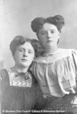 Studio portrait of two young ladies
