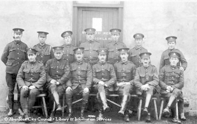 Group photograph of Officers of the Highland Brigade, Royal Field Artillery. 1914