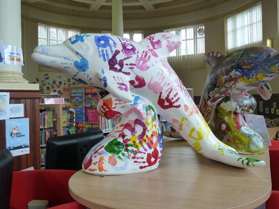 A School of Dolphins: High 10 for Archie at Central Library
