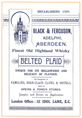 Black & Ferguson Belted Plaid Whisky