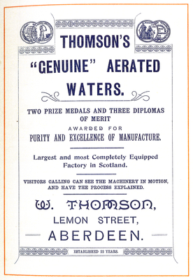 Thomson's Genuine Aerated Waters