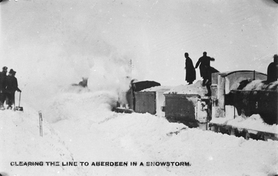 Clearing the Line to Aberdeen in a Snowstorm