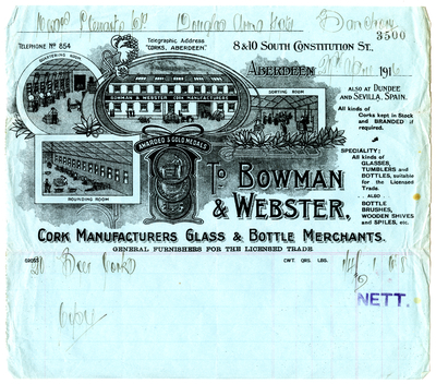 Bowman & Webster, Cork Manufacturers
