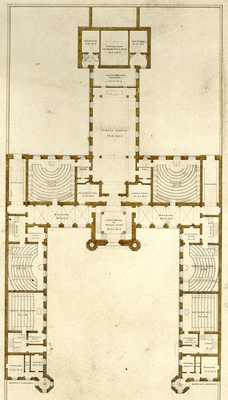 Treasure 42: Marischal College Ground floor Architectural Plan by Archibald Simpson