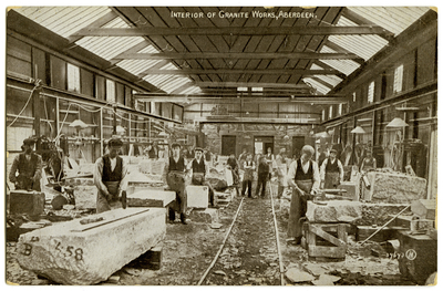 Interior of Granite Works, Aberdeen