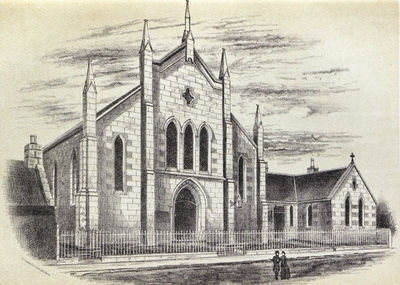Woodside Congregational Church from Annals of Woodside and Newhills, by Patrick Morgan (1886)
