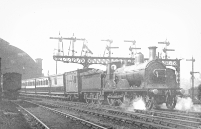 Deeside train leaving the Joint Station, ca.1910
