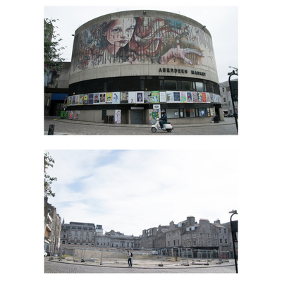 Aberdeen Market: before and after demolition